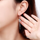 Yuan Shengfu's new PT950 fashionable gourd tassel platinum ear hooks platinum earrings earrings earrings 4.61 g