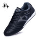 Naike Paul high luxury men's shoes breathable casual shoes men's running sports shoes men's travel shoes wear-resistant shoes men's non-slip shoes men's black A695 single layer 38