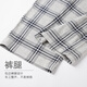 Nanjiren 100% cotton men's pajama pants men's plaid trousers large size can be worn outside loose casual home pants