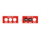 Ji Litian Temperatura personalizada Strip-80 Temperatura de la pegatina Cambio de color Cambio de color Temperatura Medición de la temperatura Térmica Temperatura sensible Cambio del papel Temperatura Escala SW100-100-12033 Tabletas/pieza