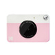 KODAKPRINTOMATIC instant camera, pink and white, instant shooting (shoot and print, ink-free printing, simple contrasting colors) gift box