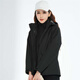 Simboo Drei-in-Eins-Jacke für Männer und Frauen im Freien im Freien neue kaltdichte winddichtes Bergsteigeranzug Herbst und Winter plus samtige verdickte Jacke 12805 Schwarz-Frauen