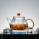 美斯尼 玻璃茶壶泡茶壶加厚带过滤内胆茶具套装泡茶器办公家用玻璃茶壶 圆珠壶 690ml