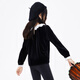 Little MO&Co. Children's clothing winter clothing children's girls velvet long-sleeved red top New Year's dress dress baby sweater black 110 110/56