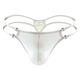 Please fashion sexy men's thong imitation leather shiny ice silk personality GAY bar nightclub men's S color