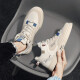 Baida Vuitton men's shoes spring new sneakers high-top sports casual shoes youth fashion autumn white casual men's trendy shoes Mi Xing [joint brand] 226042