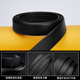 Ceinture sans tête Goldlion cuir véritable pour homme sans tête boucle automatique peau de vache nouvelle ceinture sans ceinture peau de vache noire lignes fines boucle automatique 3,5 cm ceinture 125 cm 125 cm