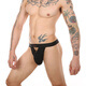 Long Night Manman Men's Underwear String Gay Rainbow Belt Sexy Gay Front Hollow en forme de Y Sing Single Ding Hot Perspective Red M (73-80 cm)