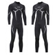 ZCCO new wetsuit one-piece men's 3mm warm and super elastic wear-resistant wet suit cold-proof diving suit winter swimming swimsuit SCR black M