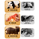 Teddy Shiguang Children's Simulation Animal Model Toys Boys and Girls Safari Farm Stores 16 Packs of Birthday Gifts