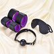 Qingchengbird forced leg splitter mouth ball eye mask 3 piece set leg opener sm bundled sex props adult supplies men and women torture tools women special private training bonding mouth plug mouth water polo couples sex posture assistive device set sex flirting tools full set punishment girl artifact private parts venting and relieve stress Alternative couple toy interactive game