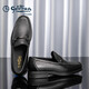 Goldlion Men's Shoes Business Casual Shoes Comfortable Lightweight Breathable Fashion Leather Shoes 59683019201A Black Size 40