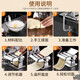 Jingyan Craftsman Noodle Machine Household Noodle Press Small Stainless Steel Noodle Pressing Machine Hand-cranked Multi-Function Rolling Noodle Making Machine