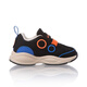 Li Ning Children's Shoes Newborn Toddler Shoes Baby Toddler Toddler Shoes Bag-toe foot protection non-slip shoes Black/Palace Blue YKHR016-1 Size 20