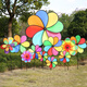 Tissu arc-en-ciel du moulin à vent en huit couleurs grand moulin à vent de la maternelle immobilier activité pittoresque accessoires extérieurs décoration petits jouets 25cm