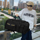 Weinarden travel bag men's large-capacity fitness bag women's short-distance business trip backpack backpack dry and wet separation portable luggage bag black