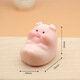 Pig Resin Small Ornaments Cartoon Migro Micro Landscape Simulation Pig Home Mini Arat d'artisanat Décoration Melon Pig Melon