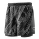 Li Ning (LI-NING) swimming trunks men's two-in-one anti-embarrassment quick-drying five-point beach trunks swimming trunks hot spring swimwear 0031 black gray XL