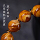 Su Xiaobei Zhenzhen authentic Russian material white demon flower gold twist old beeswax bracelet men's old style barrel bead bracelet women's natural amber rough stone LH109