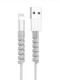 Data cable protection sleeve threaded short winding cable solid color headphone cable storage anti-break mobile phone charging cable universal white winding 1 pack trial pack