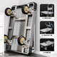 Bangkochen flatbed steel plate small trolley trolley folding portable small trolley trailer folding cart handling truck hand pulling truck 73*48 [4-inch light sound wheel]-load 1050 Jin [Jin equals 0.5 kg]
