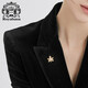 Royal Salsa Maple Leaf Brooch Elegant Female Corsage Trendy Suit Sweater Jacket Collar Pin Anti-exposure Accessories Gift