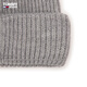 TOMMY JEANS Autumn and Winter Women's Wool Blended Classic Flag Embroidery Outdoor Warm Trendy Cold Hat Knitted Hat 16785 Gray 0IM Single Size (Head Circle 46cm)