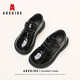 ABC Kids Boys Leather Shoes Shiny Campus Middle School's British's Style Style Children's Performance Shoes 3028ax Black 29
