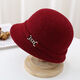 
Techima felt hat mother autumn and winter new pot hat retro wool British warm fashion equestrian ladies elegant top hat shallow coffee