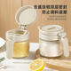 Bdo kitchen seasoning jar five-piece set sealed jar spice jar salt sugar seasoning bottle seasoning box four jars plus a storage rack