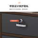 ZHONGWEI desk side cabinet side cabinet movable cabinet with lock for storage with cabinet door drawer cabinet storage cabinet 100*30*58cm