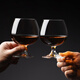 CLITON Brandy Glass European Crystal Glass Wine Glass Spirit Cup Short Stem Whiskey Glass 2 Pack CL-JB14
