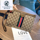 Cool Kangaroo Clutch Bag for Women 2025 New Fashion Mobile Bag Simple Large Capacity Wallet Soft Leather Hand Grab Envelope Trend Dark Gray Larger More Than A5/Wire Strap