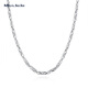 Miss JuJu PT950 Platinum Necklace Platinum Clavicle Chain Rice-shaped Bamboo Tube Necklace Men's and Women's Handsome High-grade Plain Chain Deposit Customized Other Specifications Contact Customer Service