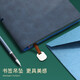 Faramon A5 leather notebook pen insert inspirational text business notepad diary handbook soft copy conference record book event gift custom logo A5-dark green [promised future]