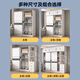 Bai Qian Free Installation Wardrobe Bedroom Storage Cabinet Sliding Door Wardrobe Simple Sliding Door Large Wardrobe Three Doors 1.8 Meter Main Cabinet + Top Cabinet + Side Cabinet