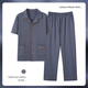 BSTB [extra large size] 7XL super large cotton trousers half-sleeved pajamas for men summer fat man plus fat plus size 300 Jin [Jin equals 0.5 kg] fat black HD12004 short-sleeved trousers suit 4XL150-180 Jin [Jin equals 0.5 kg]