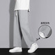 FOG SKY casual pants men spring and summer loose sports drooping trousers trendy brand wide-leg heavy straight pants summer pants men MZX-9066 black L (recommended 120-140Jin [Jin equals 0.5 kg])