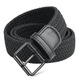 Half cigarette canvas belt men's elastic elastic belt men's hole-free punch-free men's and women's braided student military training trouser belt for gift