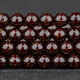 Sandelholz-Kollektionskollektion, Indianer kleines Blatt rotes Sandelholzarmband Buddhistische Perlen für Männer und Frauen, voller Sterne, hohes Öl und dichter Ton und kulturelles Reliquien-Armband [altes Produkt TJ9763] Eine Sache, eine Aufnahme, voller Sterne 7mm*108
