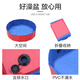Ferret Fragrance Pet Foldable Bathtub Extra Large Bathtub Medicinal Bath Bath Supplies Dog Swimming Pool SPA Artifact Blue Thickened Diameter 60*Height 20 Drainage Opening Random Position 30Jin Jin is equal to 0.5kg