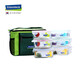 
GLASSLOCK Korea Heat-resistant Tempered Glass Lunch Box Microwave Refrigerator Fresh Box Multi Specifications Separation 670ml+695ml+bag
