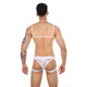 Lace hollow underwear gay halter bra men's suit mini vest temptation thong g219 white lace bra + panties S