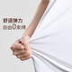 与狼共舞【含桑蚕丝】圆领短袖T恤男2025夏季新款刺绣凉感透气打底短t6623 本白803 S (165)