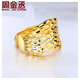 Zhou Jincheng's gold ring for women, pure gold 999 brushed hollow ring, ladies' ring, gold ring for girlfriend and wife, gold weight 6.63g