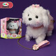Mimiworld gourmand mignon animal de compagnie de pique-nique boîte de compagnie de compagnie de simulation de simulation maison fille jouet cadeau d'anniversaire chien maltais [habillage / corde de tirage peut courir]