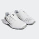 Adidas Golf Chaussures Boa étanche Boa Men Twist confortable Nailled non-glip Sports Chaussures Gy9713 Blanc / noir / argent 40,5