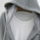 Sie Chi Sweatshirt Jacke 2025 Herbst neue Frauen -Mode -Schulter Langarm Lose Kapuzenzipper Top