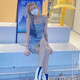 Nike (NIKE) suspender skirt women's skirt summer sports dress breathable pure and slim skirt DM6231-010 DM6231-063 gray M