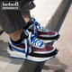 耐克（NIKE）【严选好物】耐克 Sacai X Nike LDV WAFFLE 三方联名鞋运动跑鞋 黑灰蓝解构DJ4877-600 40